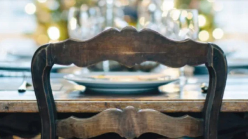 The Empty Chair at our Holiday Dinner
